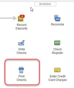 Customer Credit in QuickBooks 15 Select Print Checks